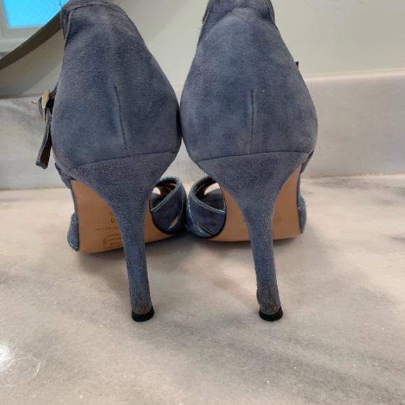 Sz 10 Charles David blue Suede Heels - Picture 3 of 7